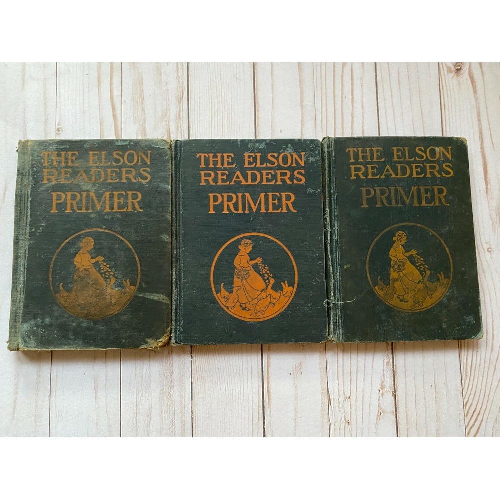 Lot Set of 3 - The Elson Readers - Primers 1920 & 1927 editions